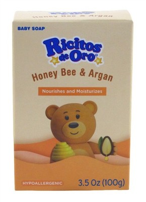 (3 PACK) Ricitos De Oro Baby Soap Bar Honey Bee & Argan 3.5oz