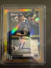 2025 Topps Series 2 MASON MONTGOMERY GOLD AUTO /50 RC #369 Rays