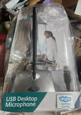 Logitech USB Desktop Microphone for PC Mac - BLACK/ SILVER