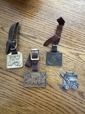 Lot vintage de 4 porte-bagages tracteur/équipement lourd chenille, IH, Waco, Allis Chalmers