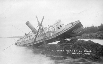 US Coast Guard Cutter Shipwreck Richardson Lopez Island Washington WA - Reprint