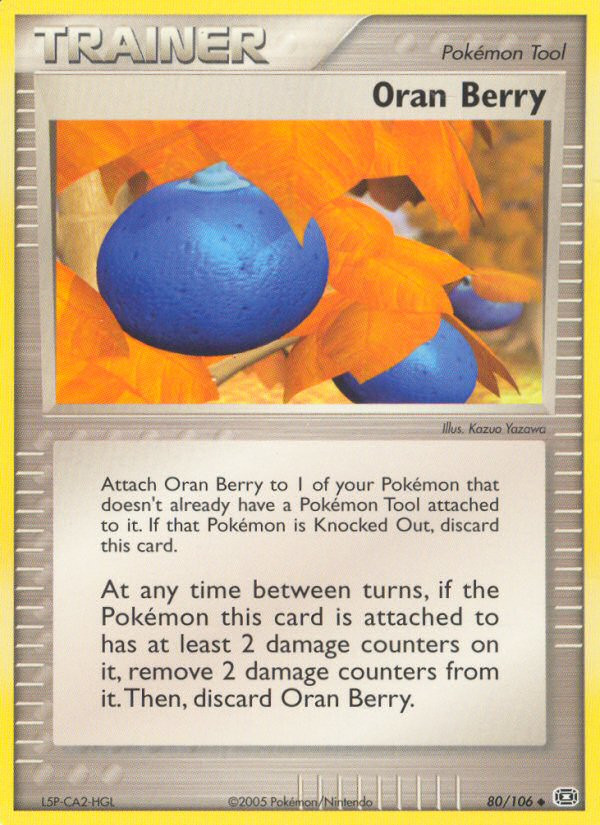 ORAN BERRY 80/106 UNCOMMON EMERALD POKEMON LIGHTLY PLAYED