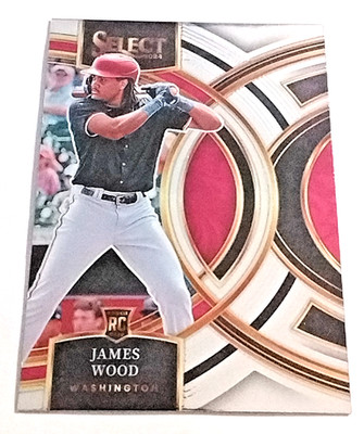2024 Panini Select #1 James Wood Rookie Premier Washington Nationals.       B148