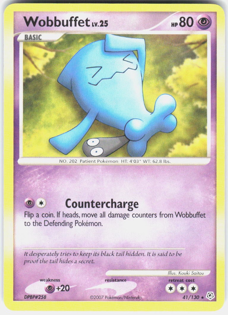 Wobbuffet Rare Diamond and Pearl 41/130 LP Normal