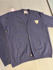 WOOD WOOD Leo Lambswool Cardigan Blau  100% Lana Strickjacke XL