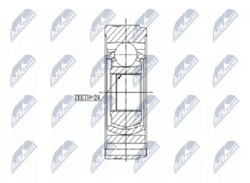 Originale NTY Kit Giunti Albero Di Trasmissione NPW-HY-521 Per Hyundai KIA - Immagine 2