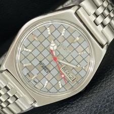 GENUINE VINTAGE SEIKO 5 AUTOMATIC 6309A JAPAN MENS GREY DIAL WATCH a708363-1