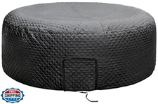 Tlswshsy 82'' x 27'' Insulated Inflatable Hot Tub Thermal Cover, Energy Effic