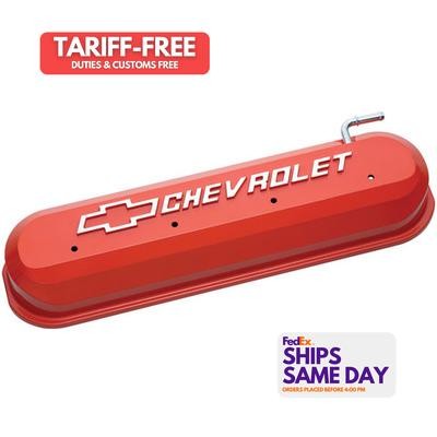 Proform 141-261, Pair of Fits GM LS Valve Covers Slant Edge Orange Performance