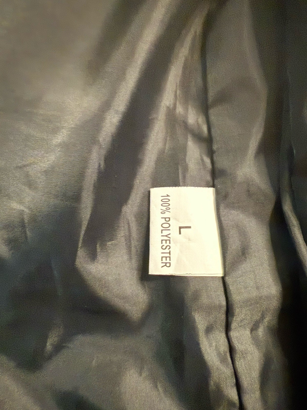 Men's Gray Solid Zip Jacket Size L Regular Multip… - image 4