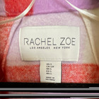 Rachel Zoe Women's S Plaid Open Front Mid-Length Coat w/ Pockets Purple Red — photo 1