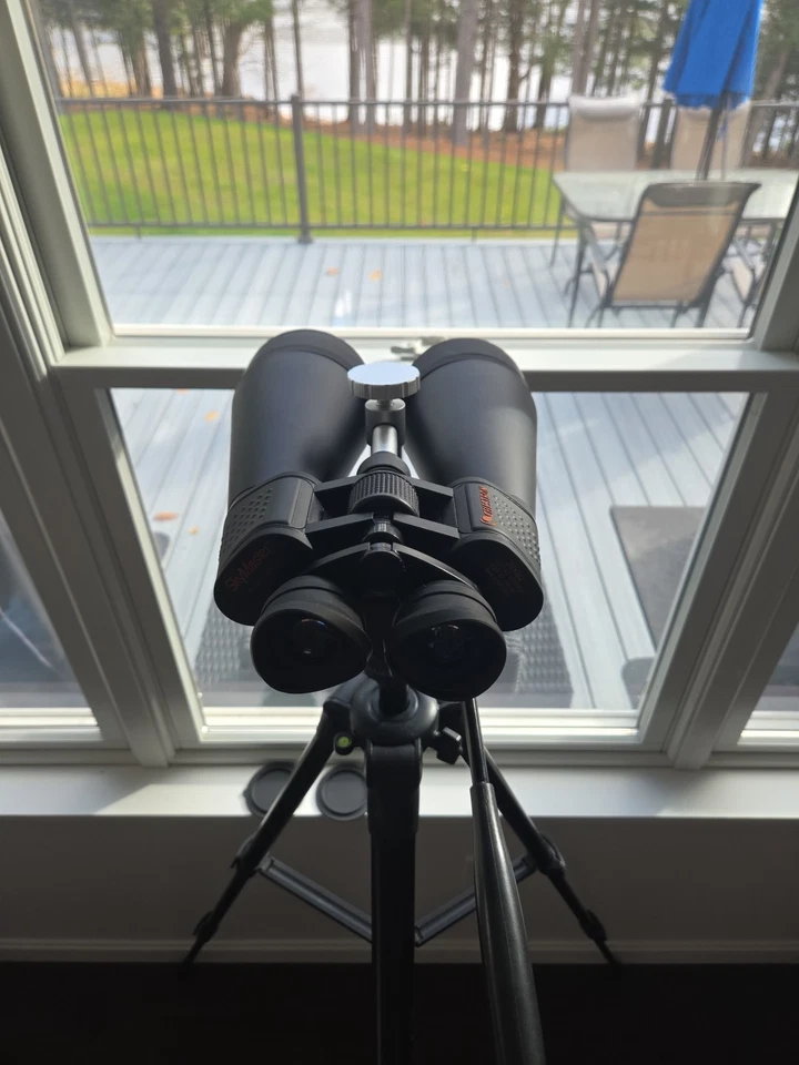Celestron Skymaster 20x80 multicoated Bak-4 prism binoculars with Ultima tripod - Image 2 of 4