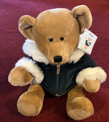 Harrods Christmas Teddy Bear, 13” Xmas 2001 *New With Tags* UK