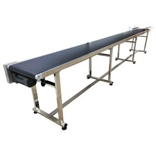 PVC Belt Conveyor Systems Stainless Steel Adj...