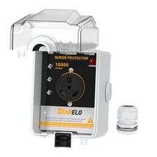 30Amp RV Power Outlet Box with Surge Protector Waterproof 10000 Joules ,with