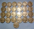 Lot (180) 1913 D + S Mint Mark Type One Dateless Mound Buffalo Nickel 4 1/2 Roll