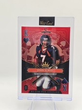 2026 Wild Card 5 Card Draw Stacked Deck Black Tie John Elway Red Holo 1/3