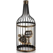 Metal Wine Cork Holder, Big Metal Vino Cork Container, Decorative Tabletop Co...