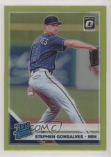 2019 Panini Donruss Optic Rated Rookies Lime Green Prizm Stephen Gonsalves 0lt3