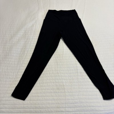 Aerie Offline Real Me Extra Black V-waist Leggings With Side Pockets Size L