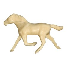 Running Horse Tim-Mee Series 1 Western 1948-1957 White Plastic Shows Age FLAWS