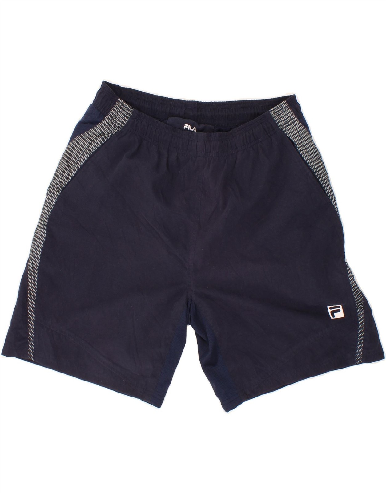 FILA pantaloncino sportivo uomo medio blu navy poliestere maculato BP03