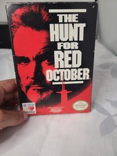 1991 Nintendo Entertainment System game The Hunt for Red October Complete In box
