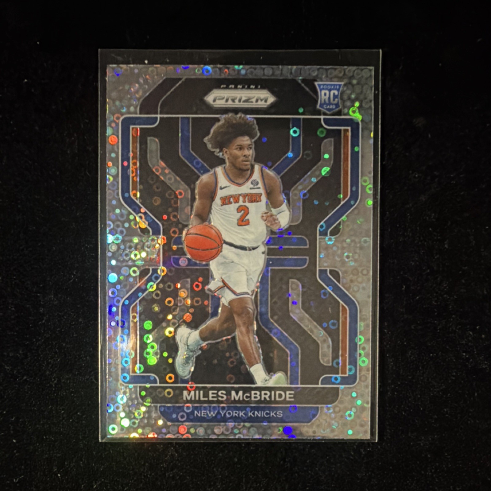 Panini Prizm Miles McBride Rookie Fast Break Prizm #283 Knicks 2021-22 NBA