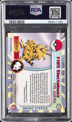 2000 TOPPS CHROME POKEMON T.V. SPARKLE #125 ELECTABUZZ PSA 10 | eBay