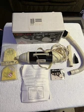 Vintage Metro DATA VAC MDV-1 w/Attachments Extra Vacuum Bags Original Box, Works