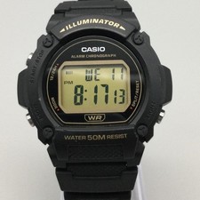 Casio Illuminator 3224 W-219H Mens Watch 47mm Black Digital Day Date Stopwatch