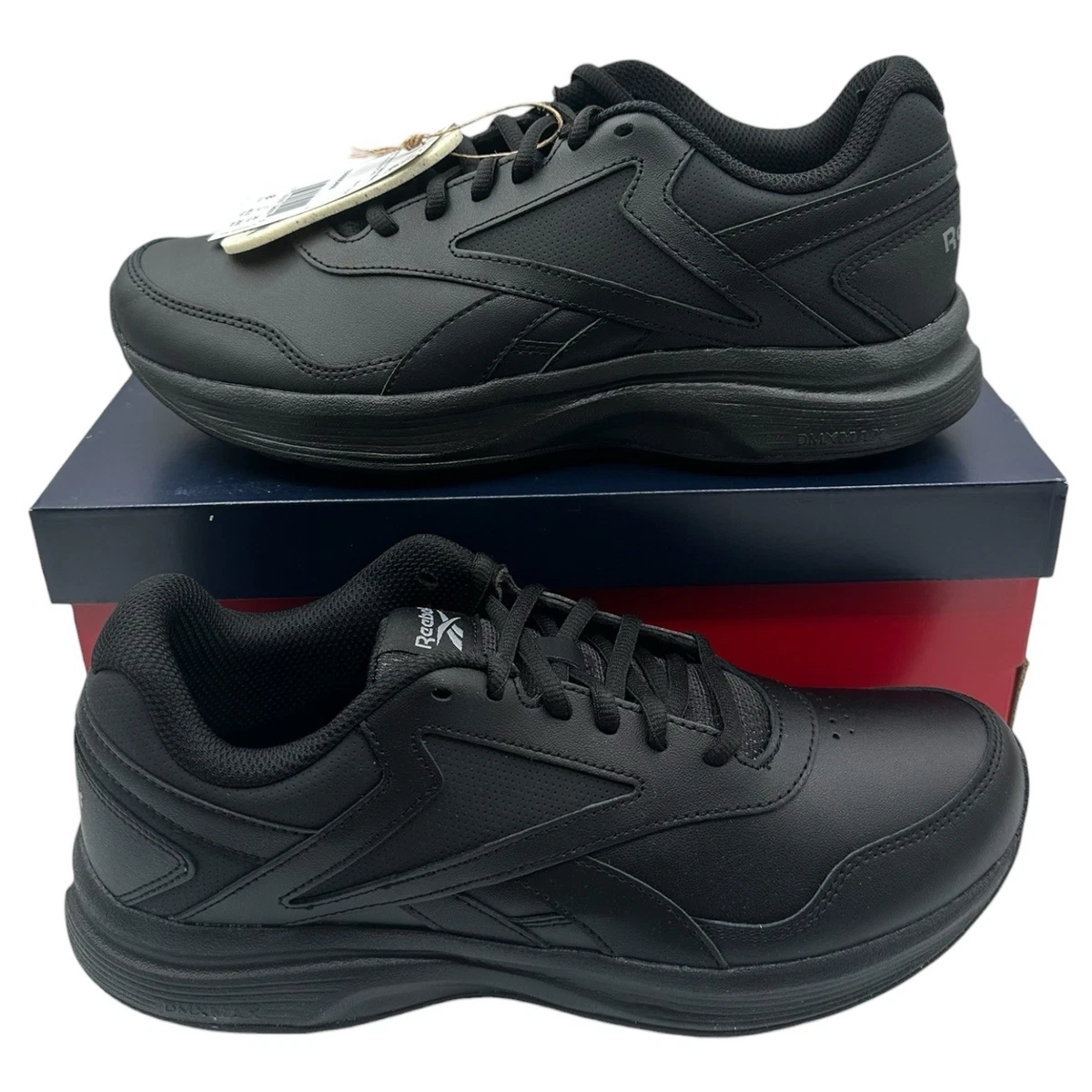 Reebok Mens‎ 9 PLAY DRY DMX MAX White Blue Navy Silver Walk Ultra 7 DMX Max Walking Shoes - Reebok main image 2
