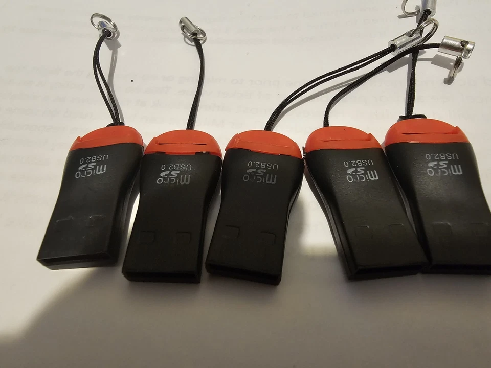 Nuevo Lote De 10 Adaptadores Lectores De Tarjetas a Adaptador USB 2.0 para Micro SD SDHC SDXC TF Foto 4 de 4