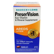 Bausch and Lomb Preservision Eye Vitamin and Mineral Supplements Lutein