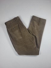 Lauren Ralph Lauren Corduroy Pants Men's 34x32 Brown Straight Mid-Rise Preppy