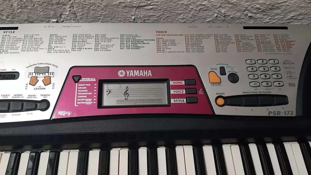 Yamaha psr 172 keyboard deals