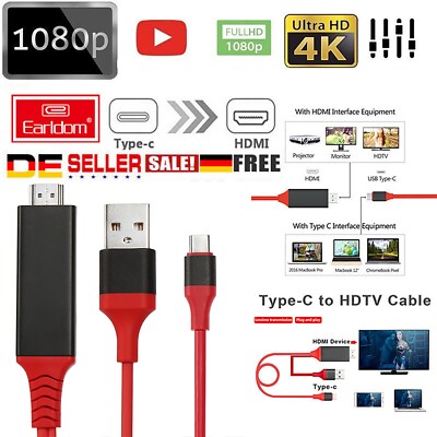 TYPE-C zu HDMI Kabel 4k x 2k HD-Auflösung für MacBook NoteBook Mobiltelefone