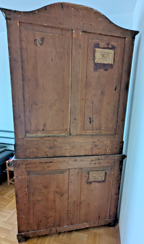 Buffetschrank Aufsatzschrank Vitrinenschrank Schrank antik mit Gebrauchsspuren - Bild 3 von 20
