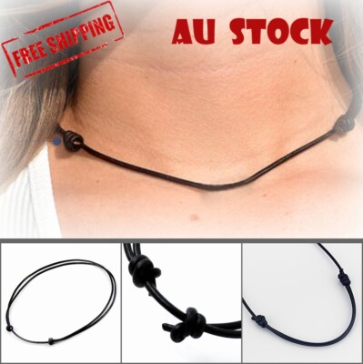 Adjustable Knot Adjustable Leather Cord Necklace How To Tie