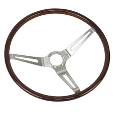 Steering Wheel - Light Simulated Walnut For 1963-1966 C2 Corvette