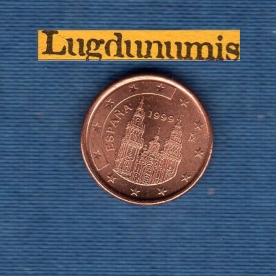 Pièce De Monnaie Espagne 1 Centime Euro 1999, TTB/VF, Occasion