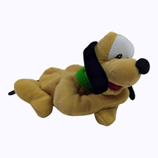 Disney Pluto Beanie Bean Bag Plush Retired all Tags Near Mint Collectible