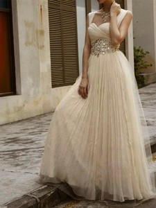 robe mariee beige