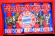 Aufnäher Erfolge ca. 12 x 7 cm    FC Bayern München Fussball  Fanartikel