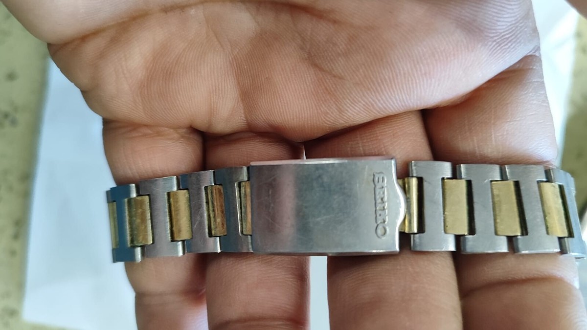 Original SEIKO Bracelet 18MM Ref Z049/Z057 Gold Steel For Seiko