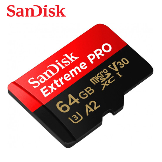 NEW Sandisk A2 Extreme PRO 64GB V30 microSDXC UHS-I U3 200MB/s 4K  