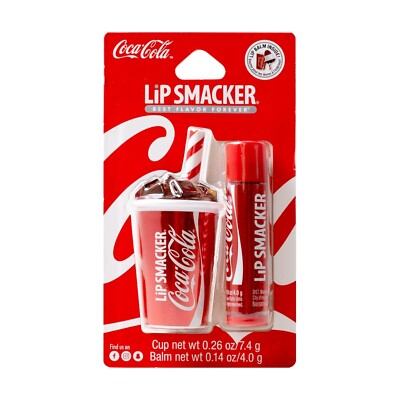 COCA-Cola Lip SMACKER Best Flavor Forever - Cup.26 oz,  BALM .14oz  Brand-NEW