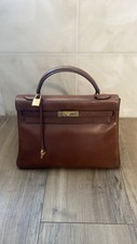 Vintage Hermès Kelly 32 Bag Cognac Brown With New Hermes Lock And Key