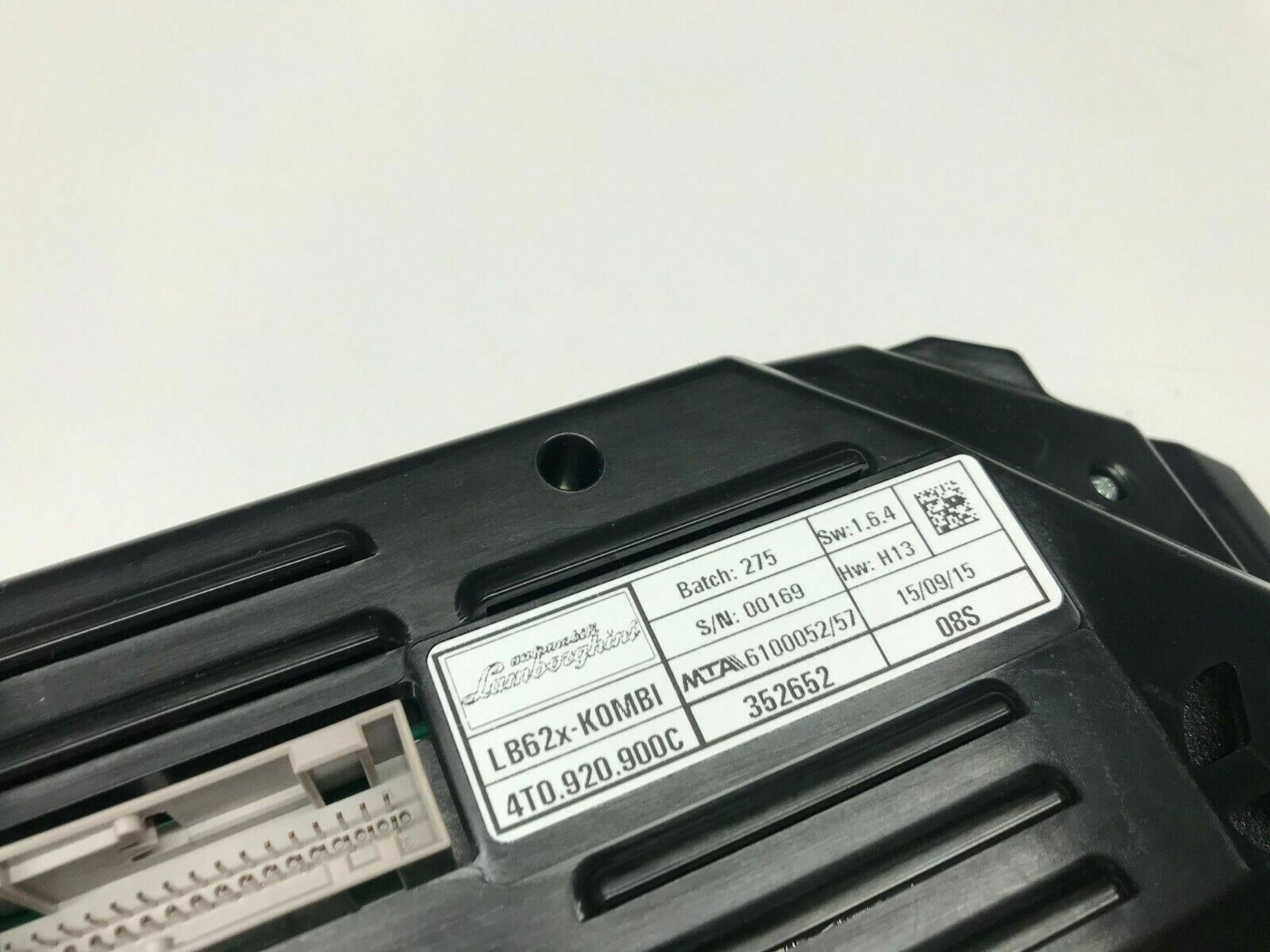 LAMBORGHINI HURACAN LP610 COMBI INSTRUMENT CLUSTER SPEEDOMETER OEM 4T0920900C