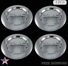 4 PCS 2007-2013 GMC SIERRA 1500 YUKON XL DENALI Chrome Center Cap 20" # 9596381 